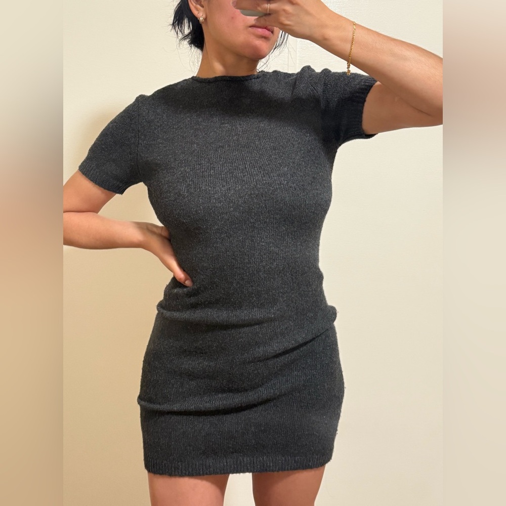 Zara Charcoal Mini Dress